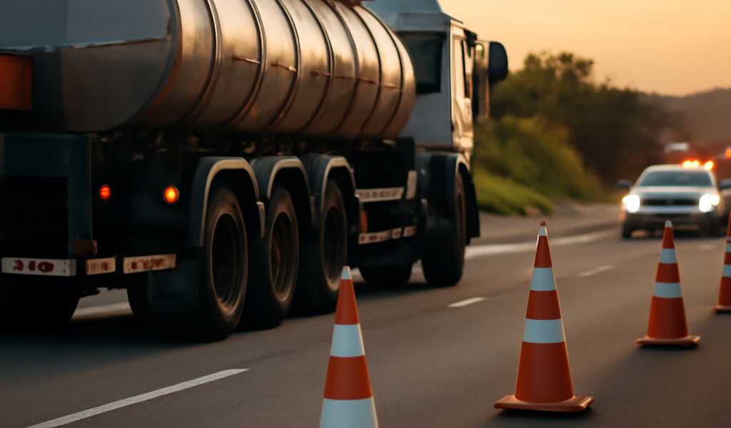 Transporte de produtos perigosos na estrada: MOPP, painéis de risco e o que o motorista iniciante precisa comparar